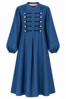 Kjole - Luna Zip - Denim/Blå - Gaspar