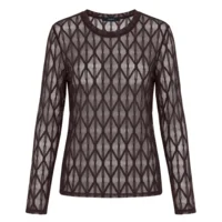Meshbluse - Segberg - Brun - Luxzuz One Two