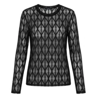 Meshbluse - Segberg - Sort - Luxzuz One Two