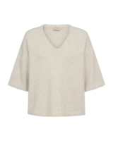 Pullover - Strik - FQGrsmanuela - Beige/Guld - FREEQUENT