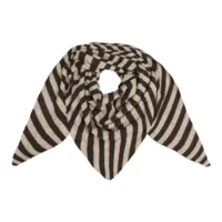 Tørklæde - BA-4082 - Brun/Khaki Stribet - Marta du Château