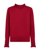 Pullover - Strik - FQKatie - Rød - FREEQUENT