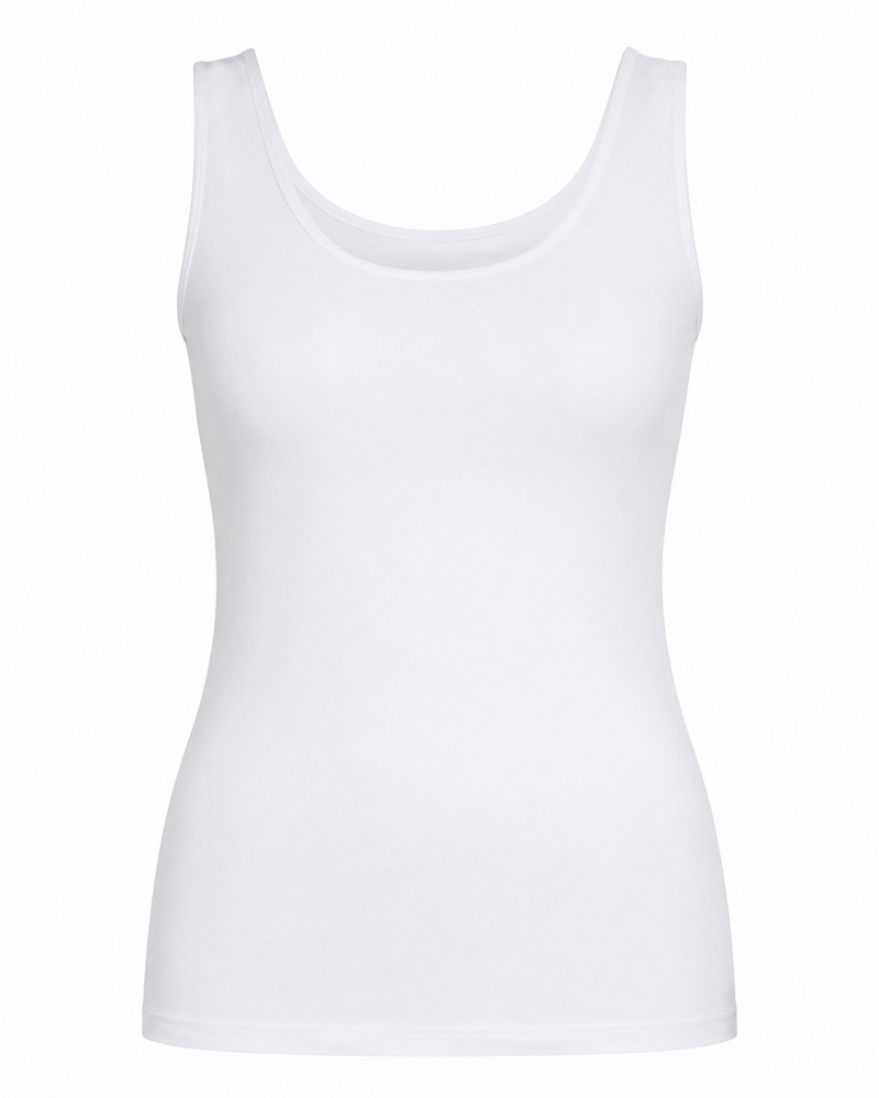 Tanktop - Bambus - Hvid - Trofé