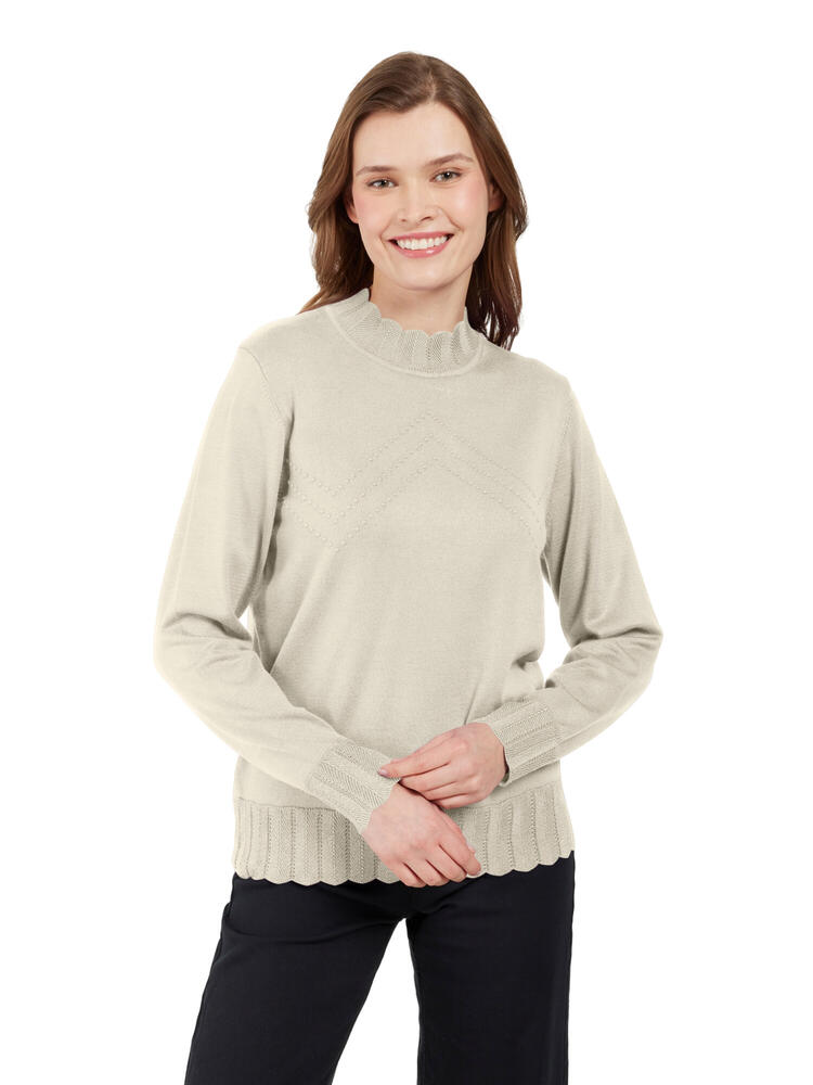 Pullover - Strik - Glimmer Tungekant - Turtledove - Signature