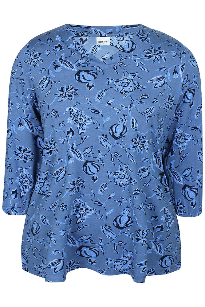 Bluse Sylva True Blue Zhenzi