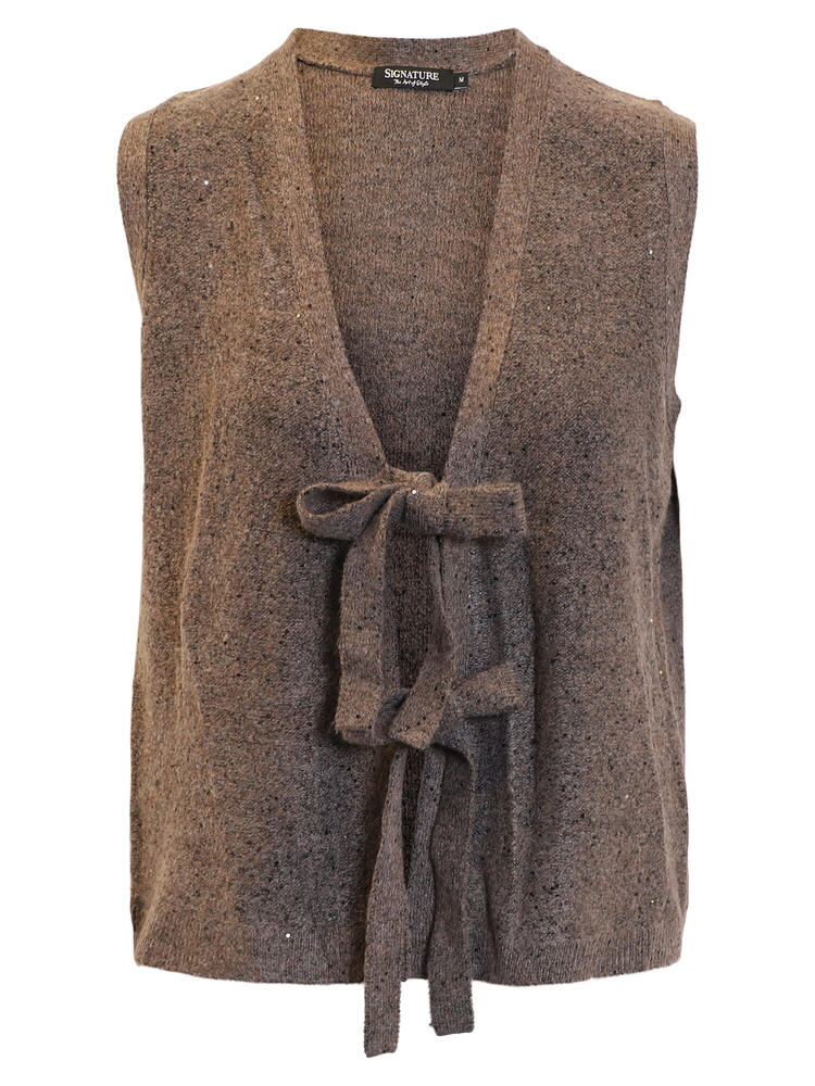 Vest - Strik - Pailletter - Signature