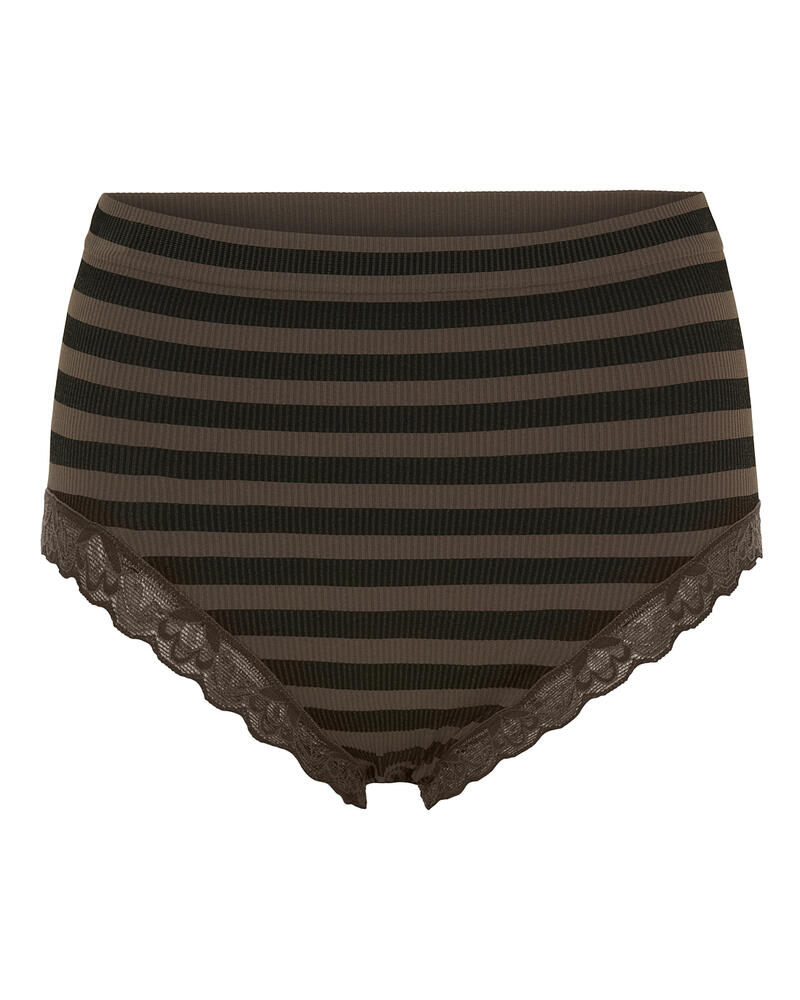Trusser - ISA Stripe Dark Midi - Nero/Noce - Tim & Simonsen billede