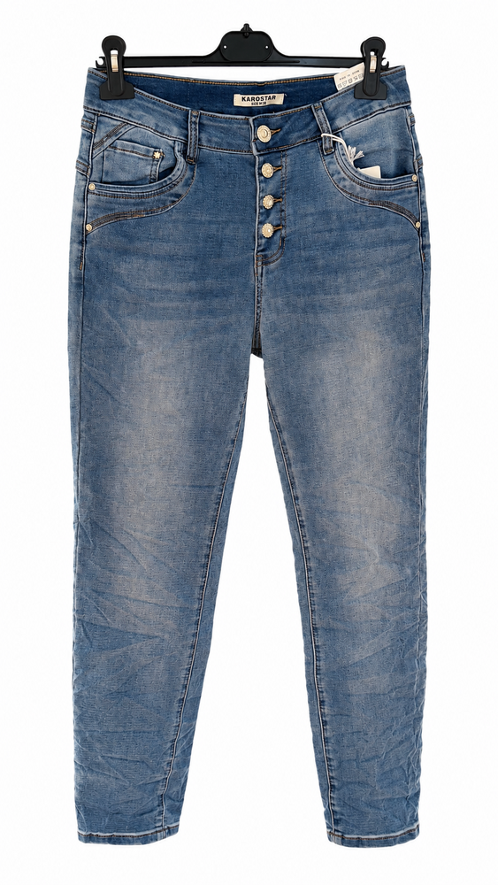 Jeans - KM2912 - Baggy - Blå - Karostar