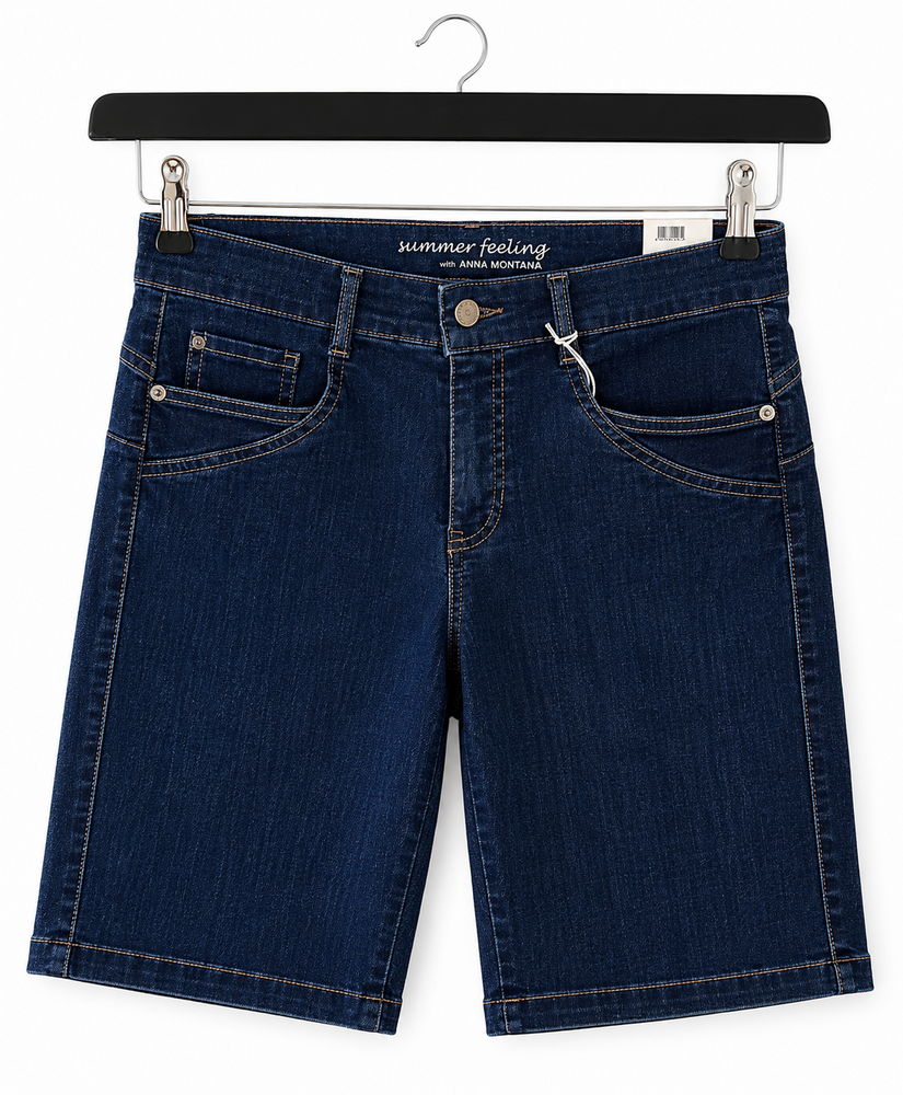 Shorts - Milano Dina Straight - Stone Wash - Anna Montana