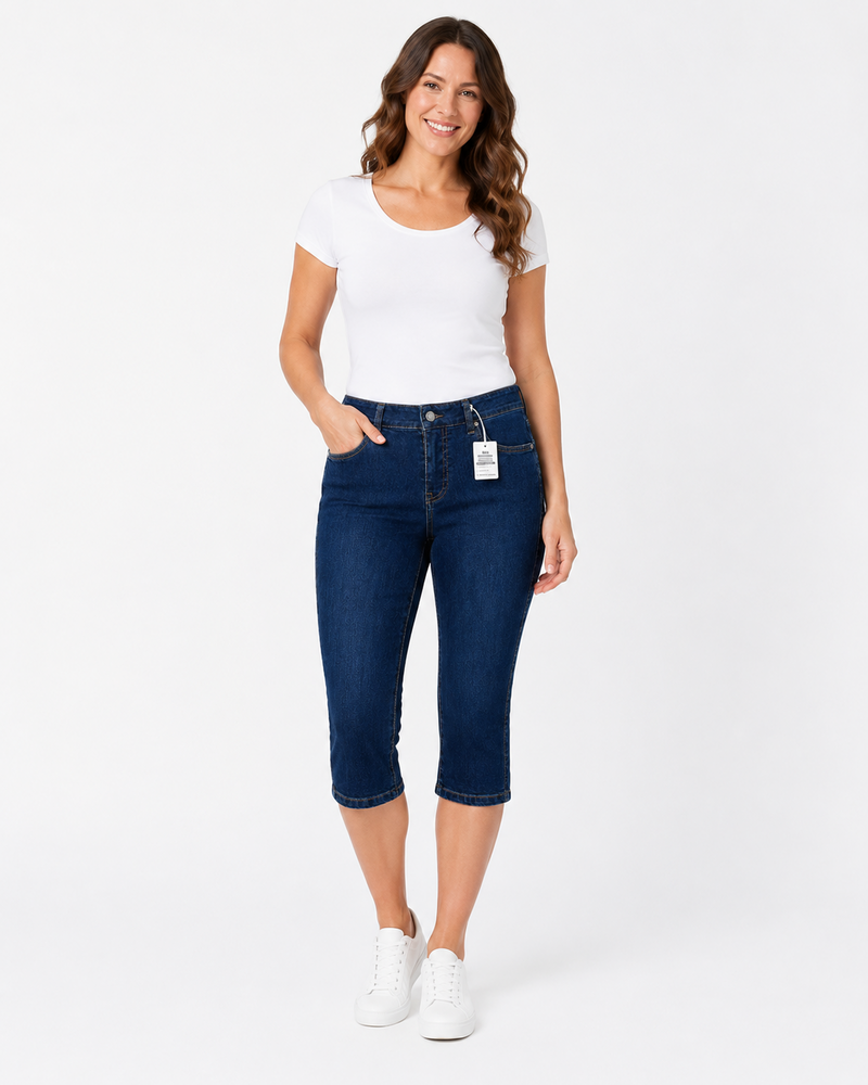 Capri jeans - Dora Milano - Stone Wash - Anna Montana