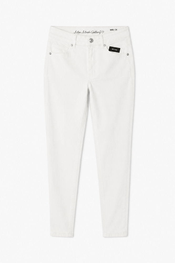 Jeans - Angelika Slim Fit 7/8 - Hvid - Anna Montana
