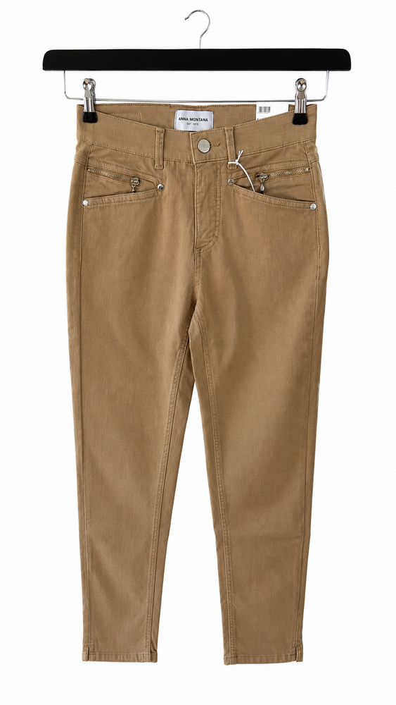 Jeans - Angelika Slim Fit 7/8 - Sand - Anna Montana