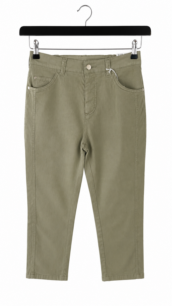 Capri bukser - Dora Comfort Flexi - Lys Oliven - Anna Montana
