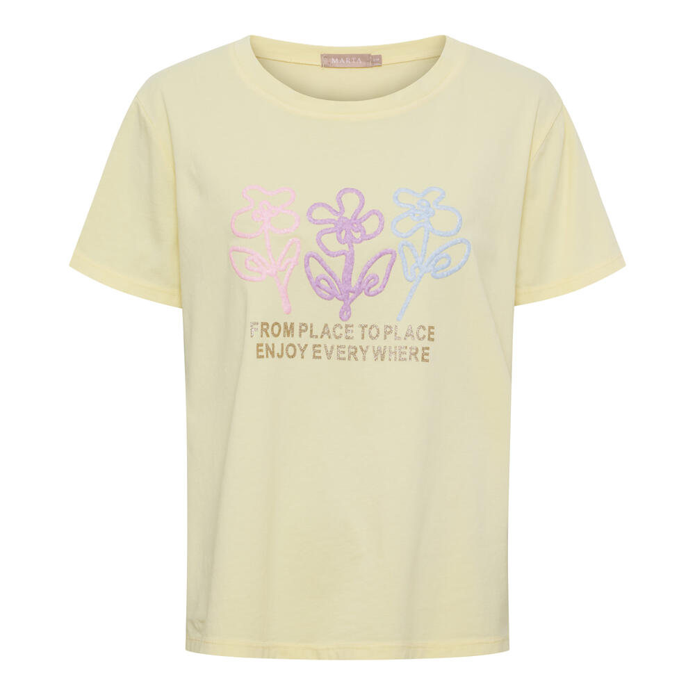 T-shirt - Cerelia - Yellow - Marta du Château billede