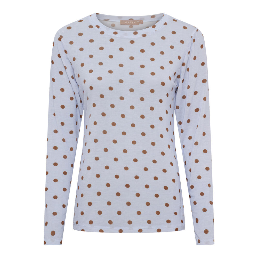 Langærmet T-shirt - Elissa - Celeste - Marta du Château billede