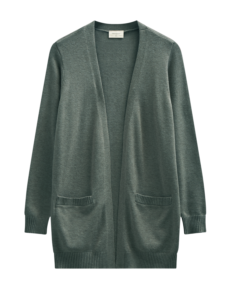 Cardigan - Strik - Agnes - Grøn - FREEQUENT