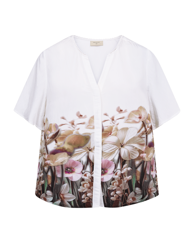 Bluse - FQmaise - Rosa/Off White - FREEQUENT