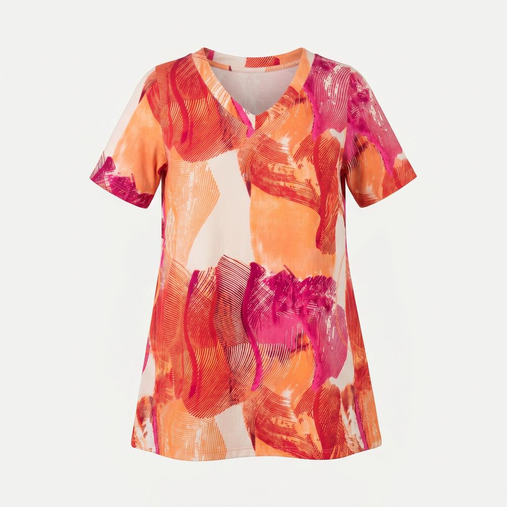 Bluse - PNMelina Sia - Pink mønsteret - PONT NEUF