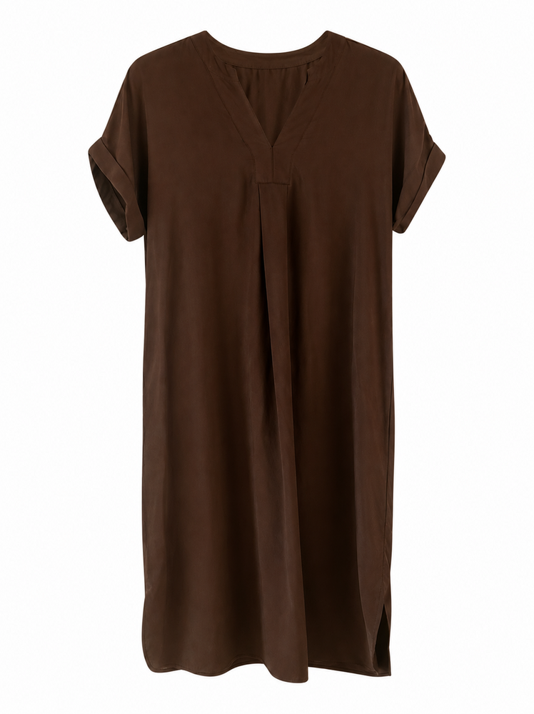 Kjole - CH2688 - Brun - Wilto