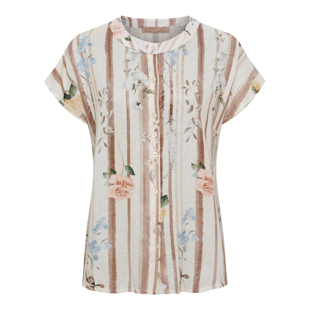 Skjorte - Jessalyn - Brun/Beige - MARTA du Château