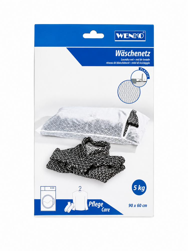 WENKO 3751900100, Hvid, Polyester, Intet mønster, 600 mm, 900 mm
