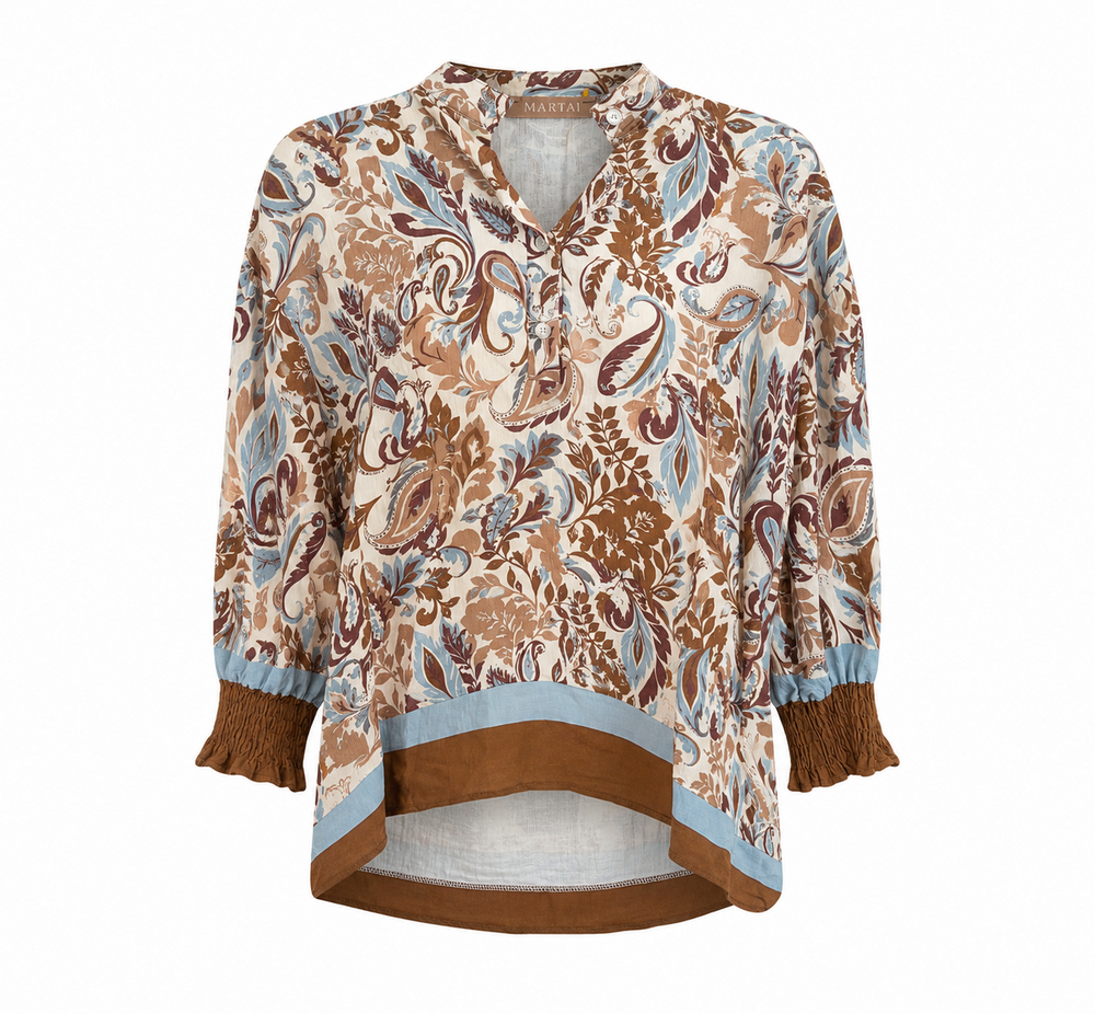 Marta du Chateau dame bluse MdcMelisande 7527 - Camello1240tpn