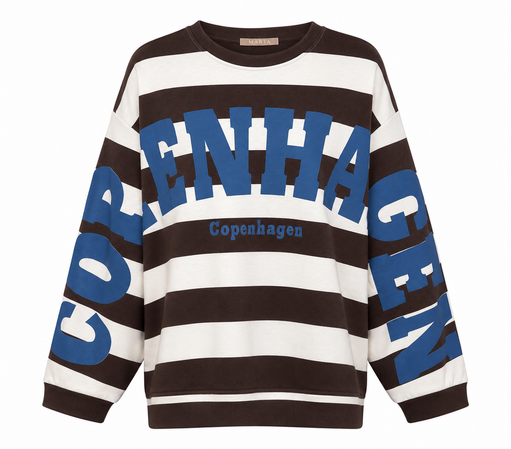 Sweatshirt - Nerina - Brun/Bl
