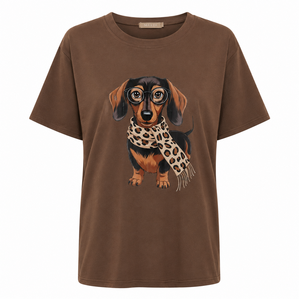 T-shirt - Inge - Brun