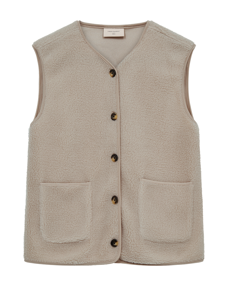Vest - FQteddy - Sand - FREEQUENT