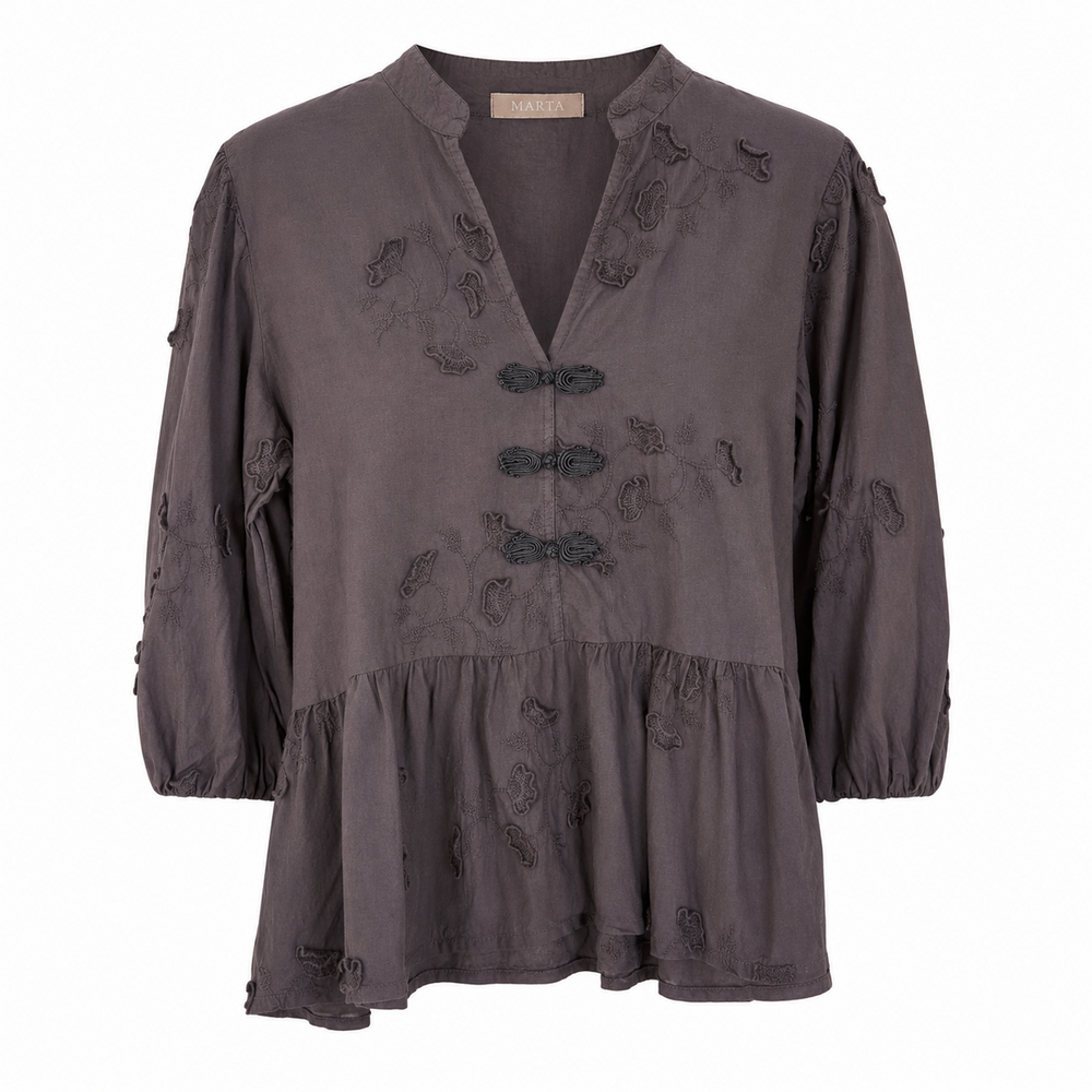 Marta Du Chateau Dame Bluse MdcSafiya - Castagno