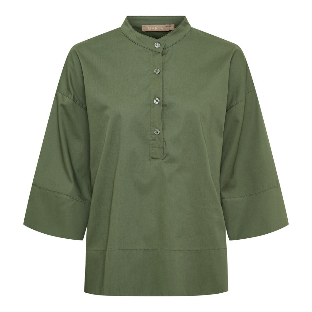 Marta Du Chateau Dame Bluse MdcGinger 8627 - Military