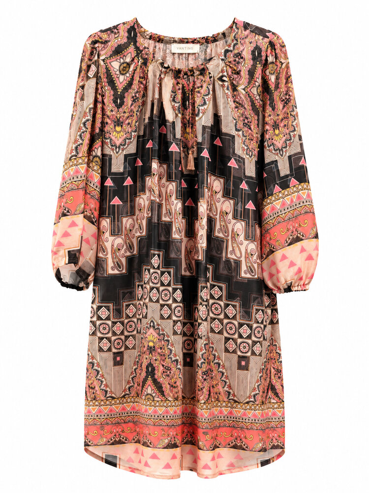 Tunika - 9911 - Sort/Pink - Vanting