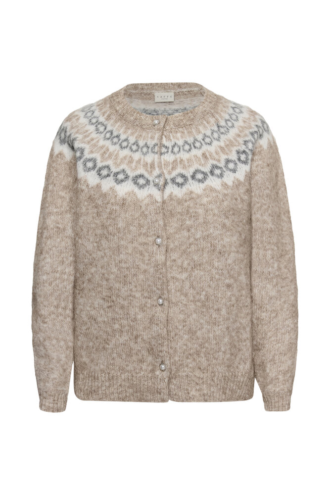 Cardigan - KCbettany - Beige melange - KAFFE curve