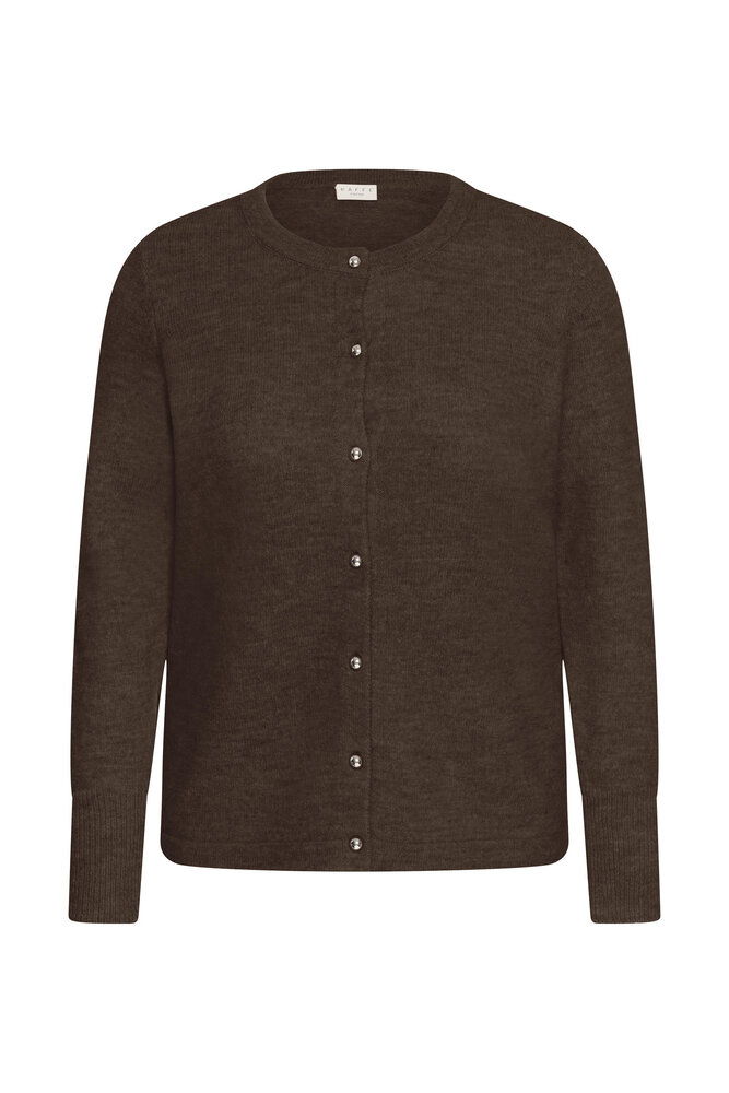 Cardigan Strik - KCniela - Brun Melange - KAFFE curve