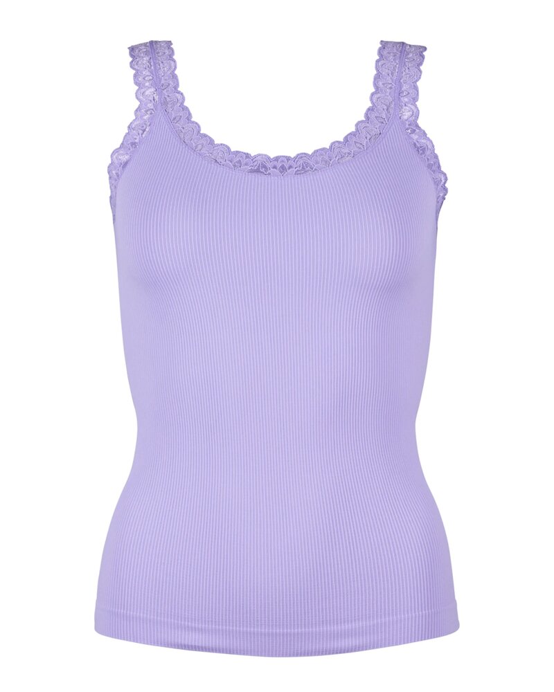 Top - Frida rib - Lilla - Tim & Simonsen
