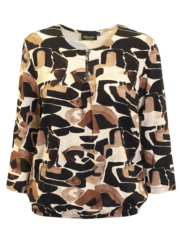Pullover - Strik - 320-40049 - Grøn/Glimmer - Signature