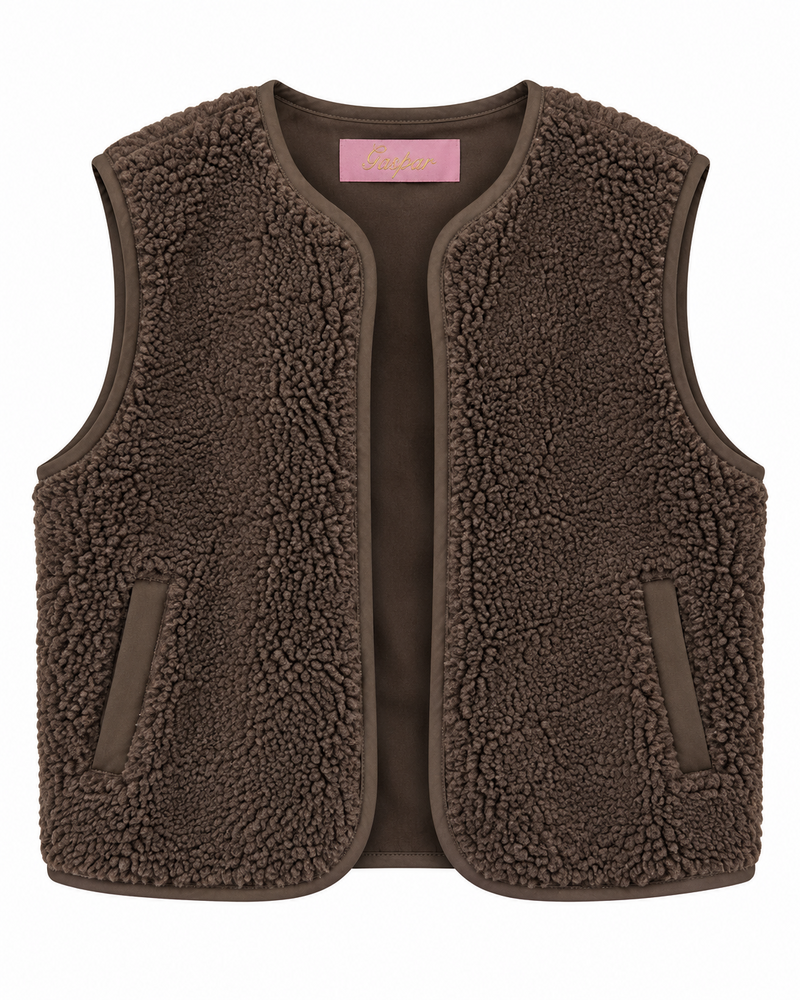Vest - Duffy Waistcoat - Brun - Gaspar